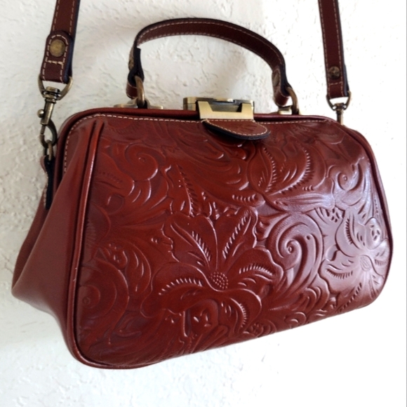 Patricia Nash Gracchi Leather Satchel - Picture 2 of 12